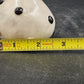 Studio B Art Vase Carn Pottery 6" White w Black Polka Dots John Beusmans 1970's