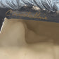 Native American Style Ceramic Bust Wolf Headdress Statue 11.5" Large Crystalline