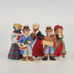 Homco Christmas Carolers Figurines Set of 5 Musicians Sri Lanka 2.5" Ceramic Vtg