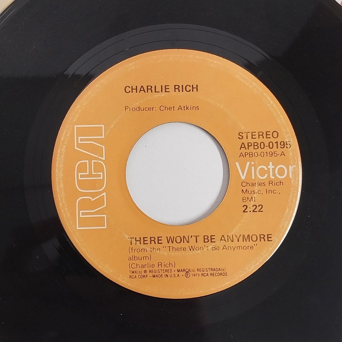 Charlie Rich 45 RPM Vinyl Lot 4 Country Singles Epic RCA 1973-74 Behind Closed