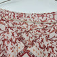 Women's Boho Embroidered Crop Top Medium White Floral Blouse
