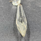 2 Icicle Spear Crystal Faceted Glass Prisms 3.4" w Octagon Accent Wire Connector