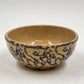 RRP Yellow Ware Dough Bowl Serving Farmhouse Blue Sponge Stoneware 5.5"