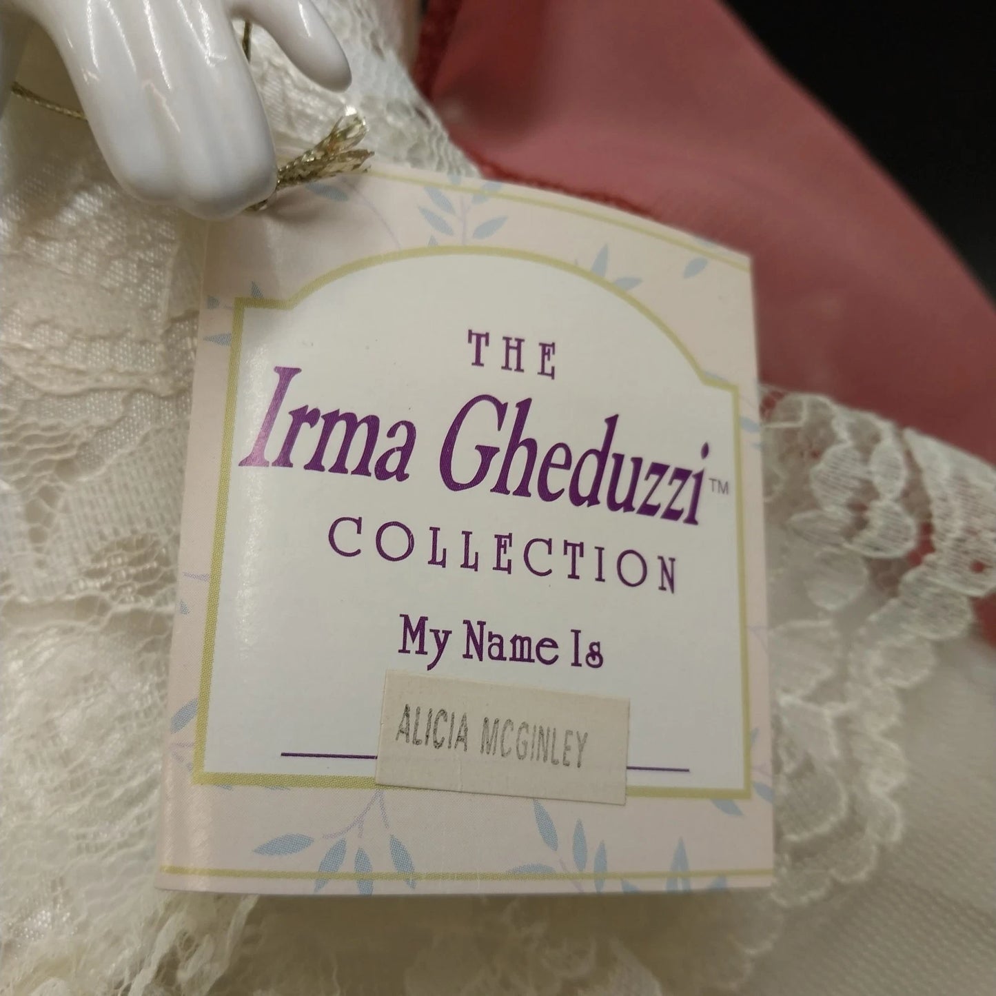 Alicia McGinley Porcelain Doll 22" The Irma Gheduzzi Collection China Vintage