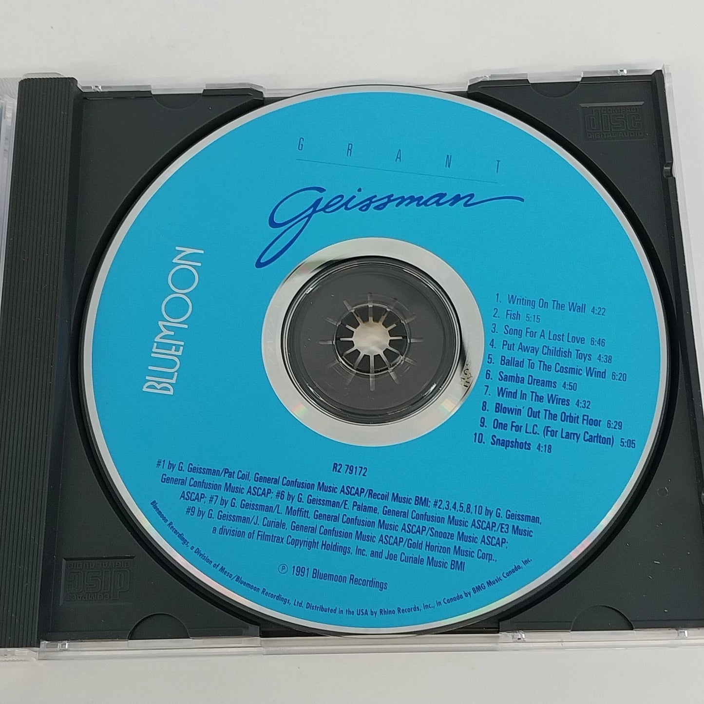 Grant Geissman Reruns CD 1991 Bluemoon Mesa Smooth Jazz Contemporary Jazz USA