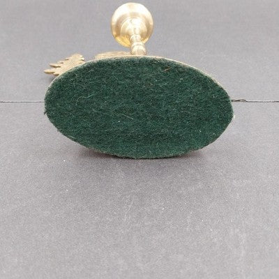 Jainson Brass Santa Taper Candlestick Holder 5.5" Old World Christmas Vintage