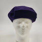 Parkhurst Women's Blue Violet Wool Beret Hat Classic French Style Winter Cap