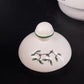 Spode Christmas Tree Teapot Lid Holly Gifts Stoneware England S3324-A6 Vintage