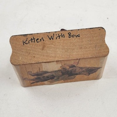 5 Wood Rubber Stamps Cats Theme Kitten w Bow Purrrfect Peeking Sabrina