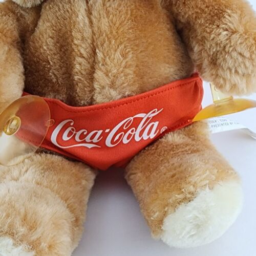 Coca-Cola Critters Cody Bear Plush 1988 Window Clinger Toy