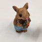 8 pcs Mini Mice Mouse Miniature Tea Set 4" Resin Vintage 1990s Collectible China