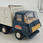 Tonka Mini Blue White Garbage Sanitation Truck Diecast Pressed Steel Vtg USA