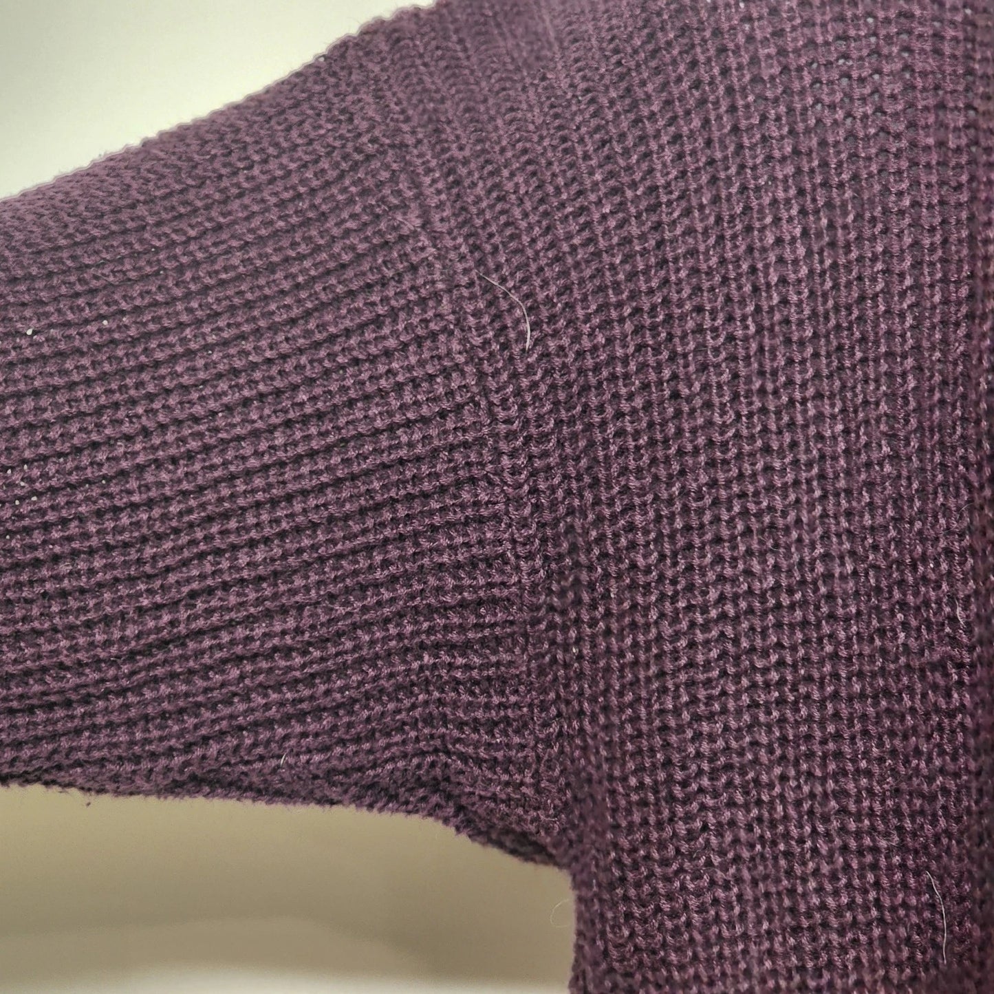 Vintage Gachet Womens Medium Geometric Knit Sweater Purple