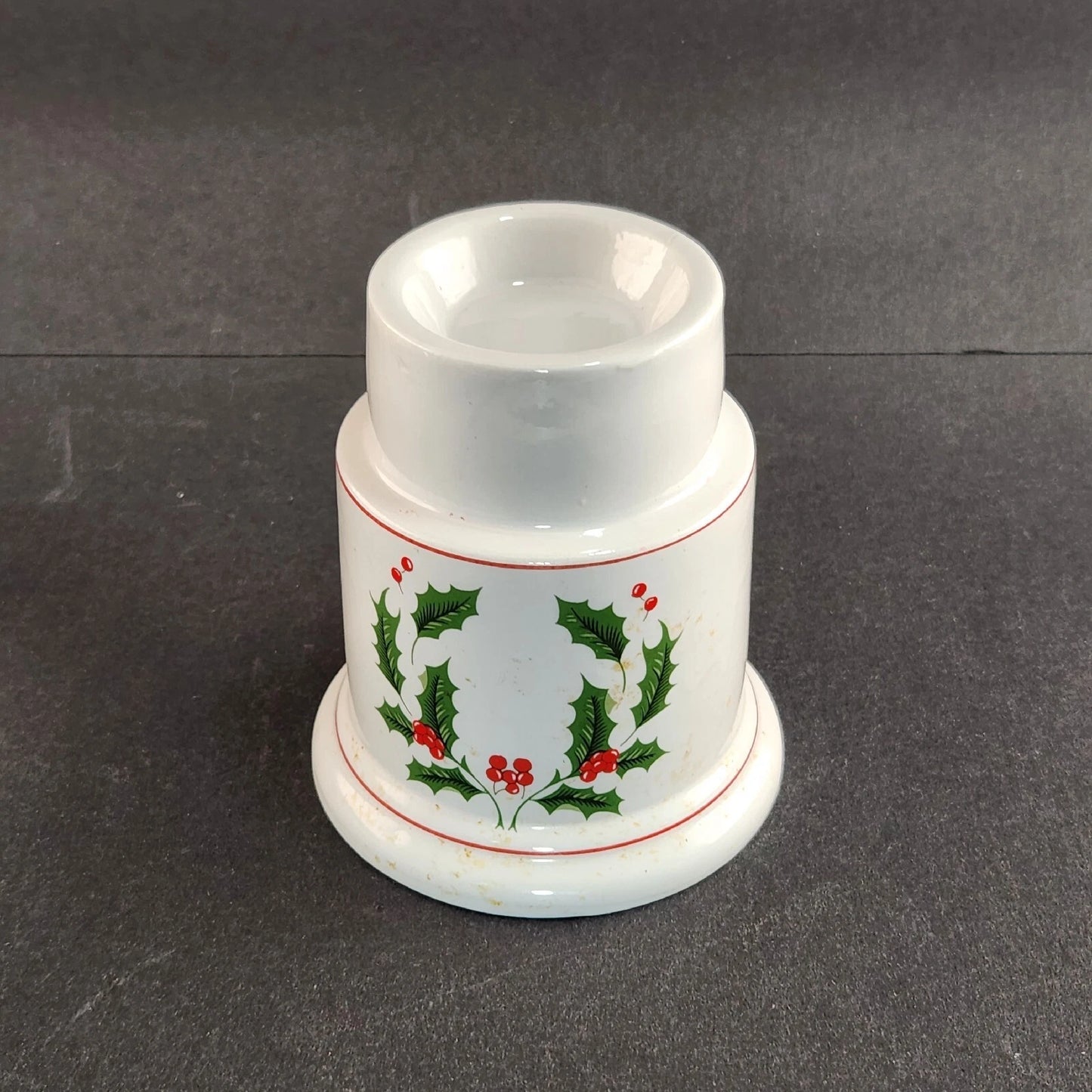 Classic Hurricane Christmas Candle Holder 10" Lamp w Box Jay Import Co Vintage