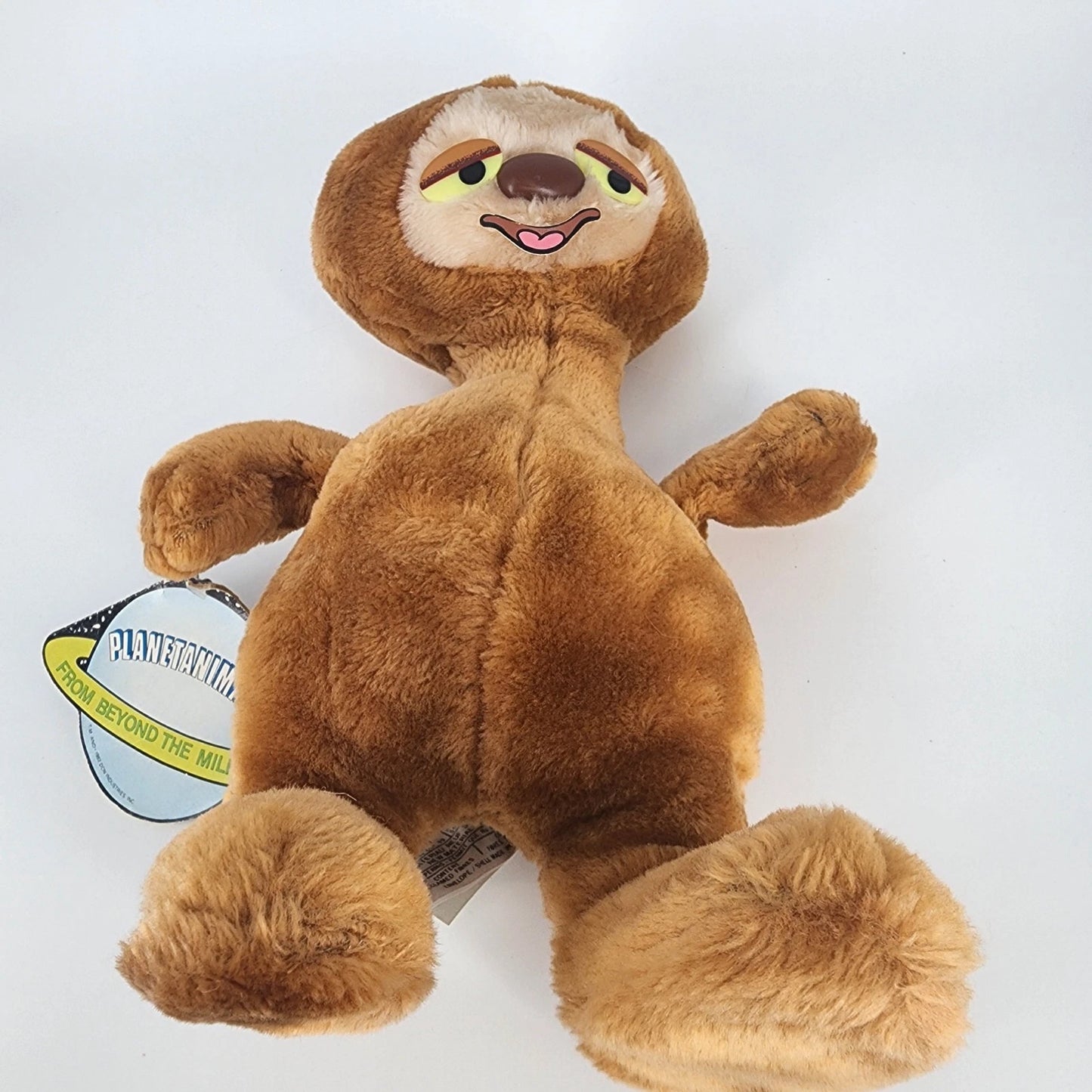 Andromicus Zapticon Planet Animals Sloth Plush 14" with Tags Rare Vintage 1982