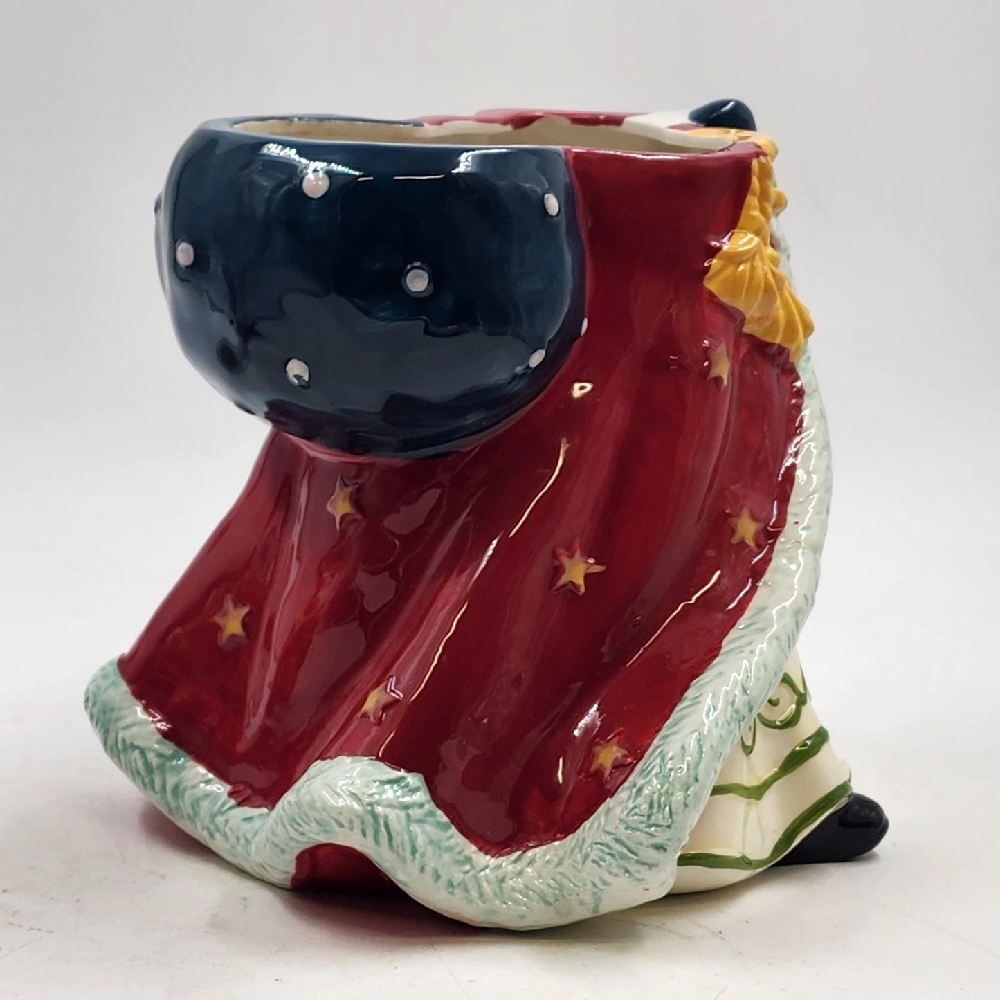 Christmas Santa Cookie Jar 12.5" Tall JC Penney Home Collectors Decor Edition