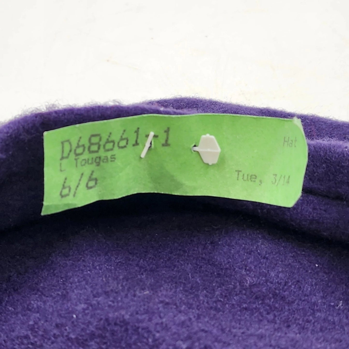 Parkhurst Women's Blue Violet Wool Beret Hat Classic French Style Winter Cap