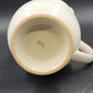 Four’s Gift Rooster Pitcher 9.5" White Ceramic Red Trim w Handle 2003 Farmhouse
