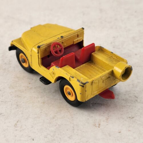 Vintage Matchbox Lesney Series Superfast No. 72 Yellow Jeep England See Pics