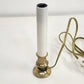 Pair of Electric Candle Lamps Solid Brass Boxed Christmas 7.5" Taiwan