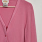 Talbots Pink Button Up Blouse Womens Small Long Sleeve