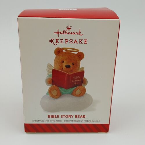 Hallmark Keepsake 2014 Christmas Ornaments Bible Study Bear so Cuddle Up