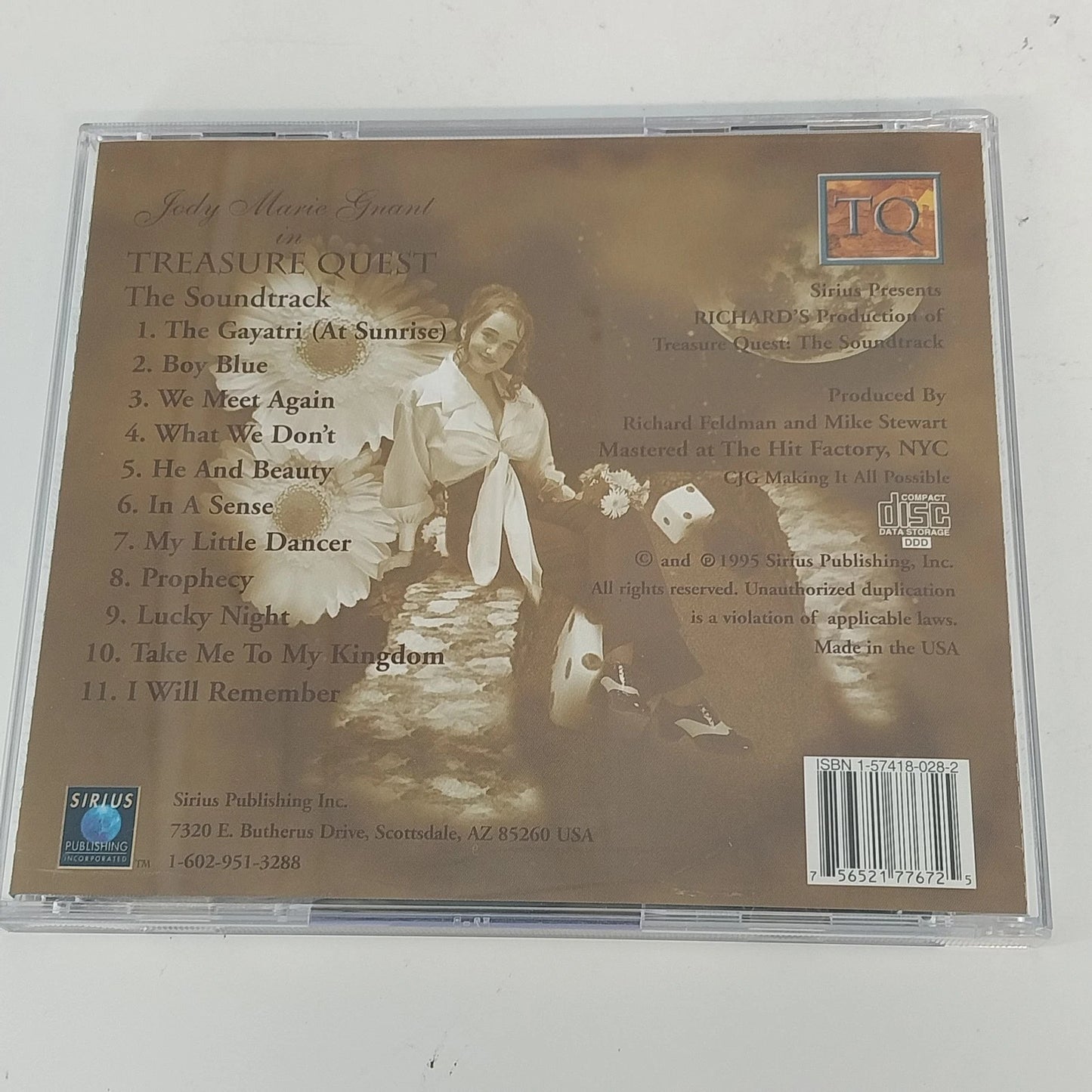 Jody Marie Grant Treasure Quest The Soundtrack CD Sirius New Age Meditation