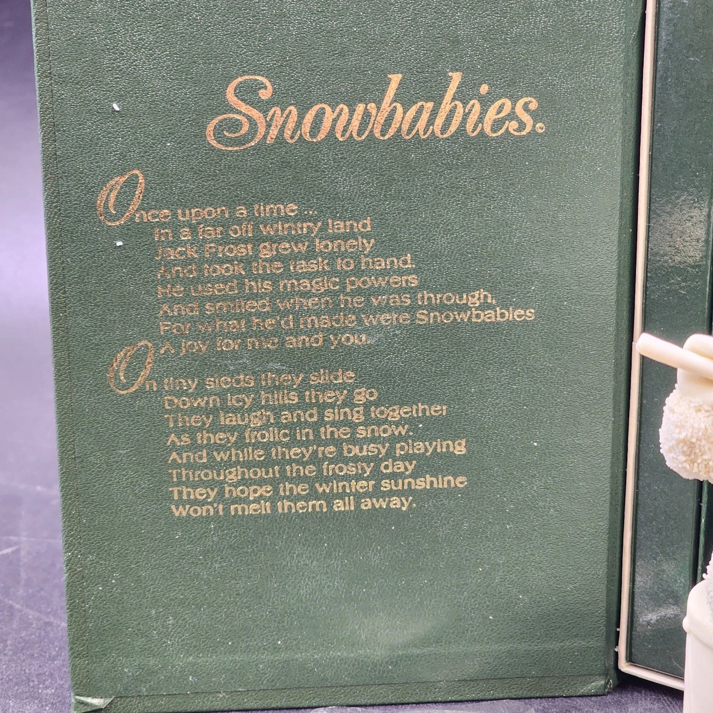 Department 56 Snowbabies Porcelain Figurine Vintage "I'll Play A Christmas Tune"