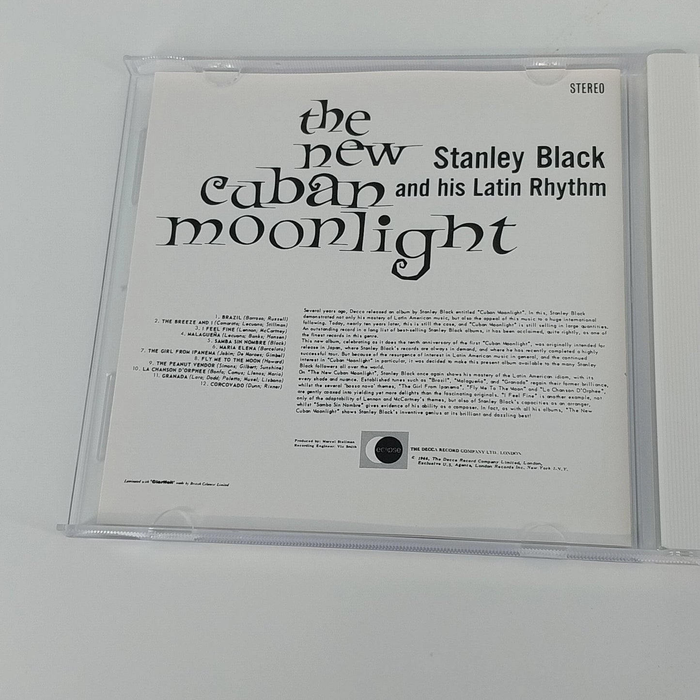 Stanley Black New Cuban Moonlight CD Japan POCD-1519 Latin Easy Listening