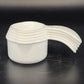 Tupperware 5 Measuring Cups Set 3479C-3483C White Curved Handles 1/4 to 3/4 Cup