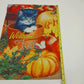 Set 4 Fall Autumn HOLLOWEEN WELCOME Theme with Pumpkins Mini Garden Flags Banner
