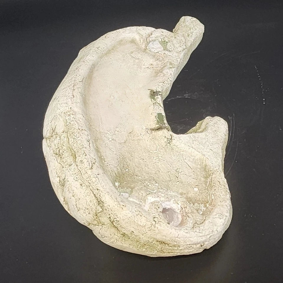 Cast Stone Curled Cat Statue Garden Gate Designs Heavy Concrete Sculpture Decor