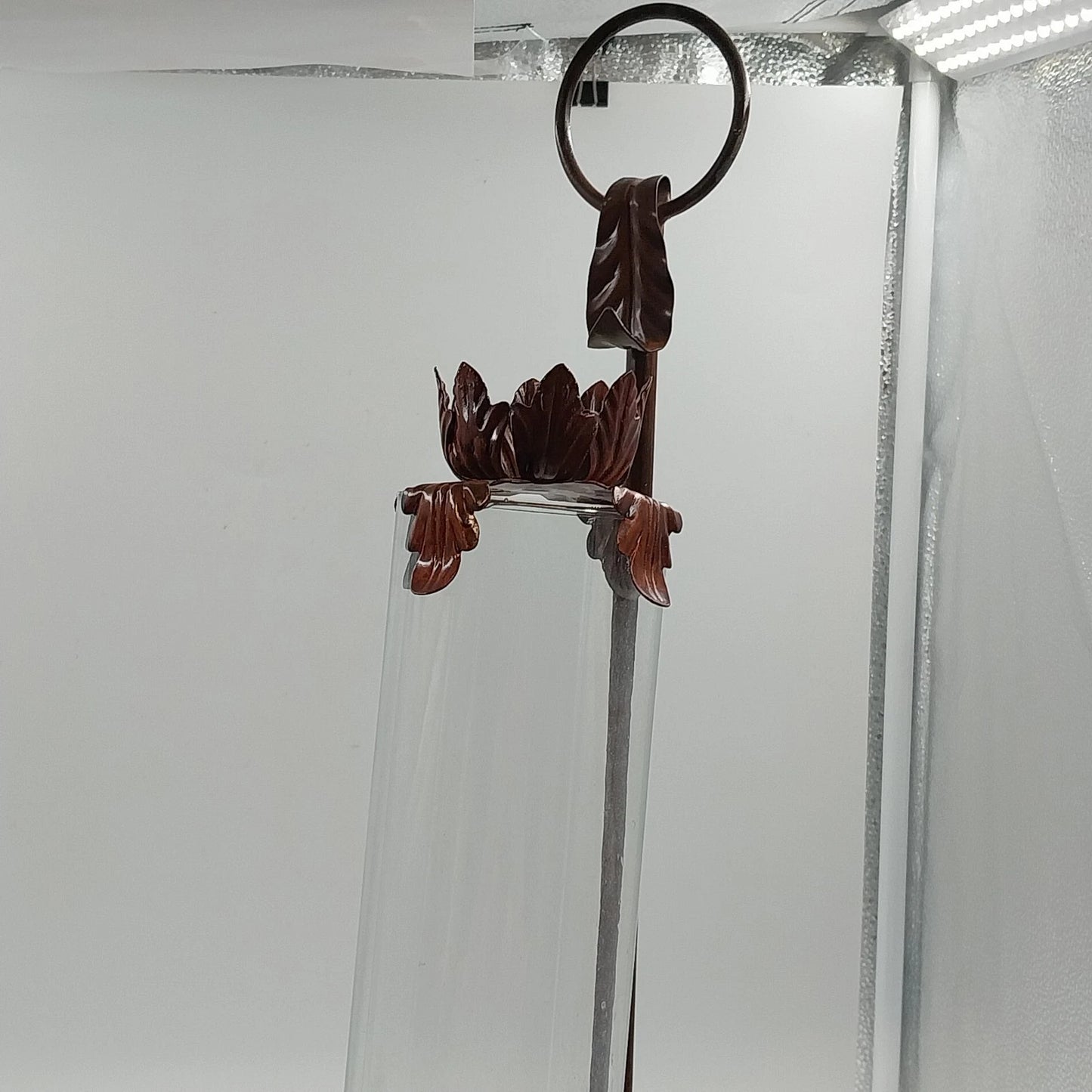Red Cast Iron Rabbit Votive Candle Holders Chimney Wall Sconces 23" Vintage