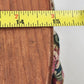 Half Bushel Wooden Sewing Basket Split Lid Heart Handle 15"x13" Floral Lined