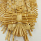 Braided Straw Madonna With Child Folk Art Virgin Of Guadalupe Mexican Tarascan
