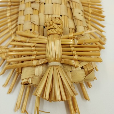 Braided Straw Madonna With Child Folk Art Virgin Of Guadalupe Mexican Tarascan