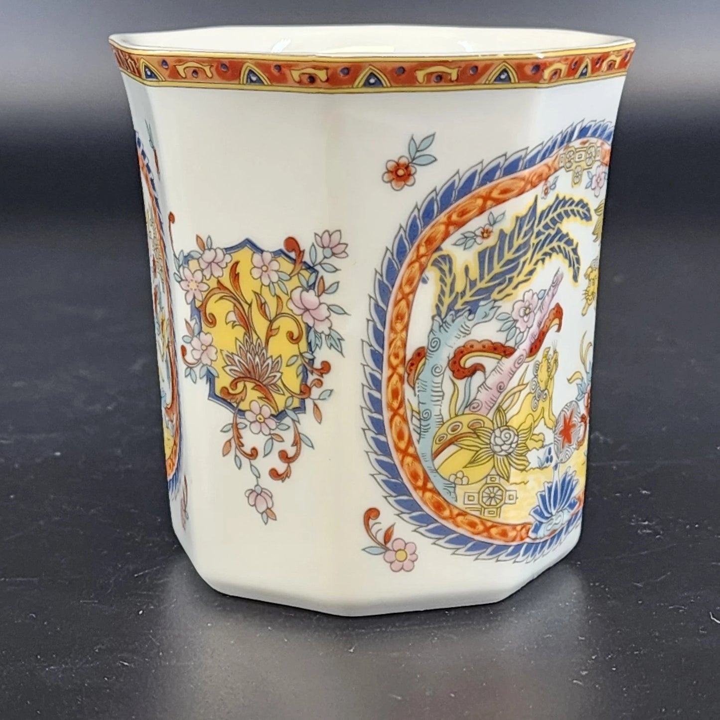 Vintage Lenwile Ardalt Chinoiserie Medallion Coffee Cup Japan