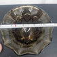 Westmoreland Smokey Brown Glass Footed Compote Scalloped Rim Pedestal Dish 5"