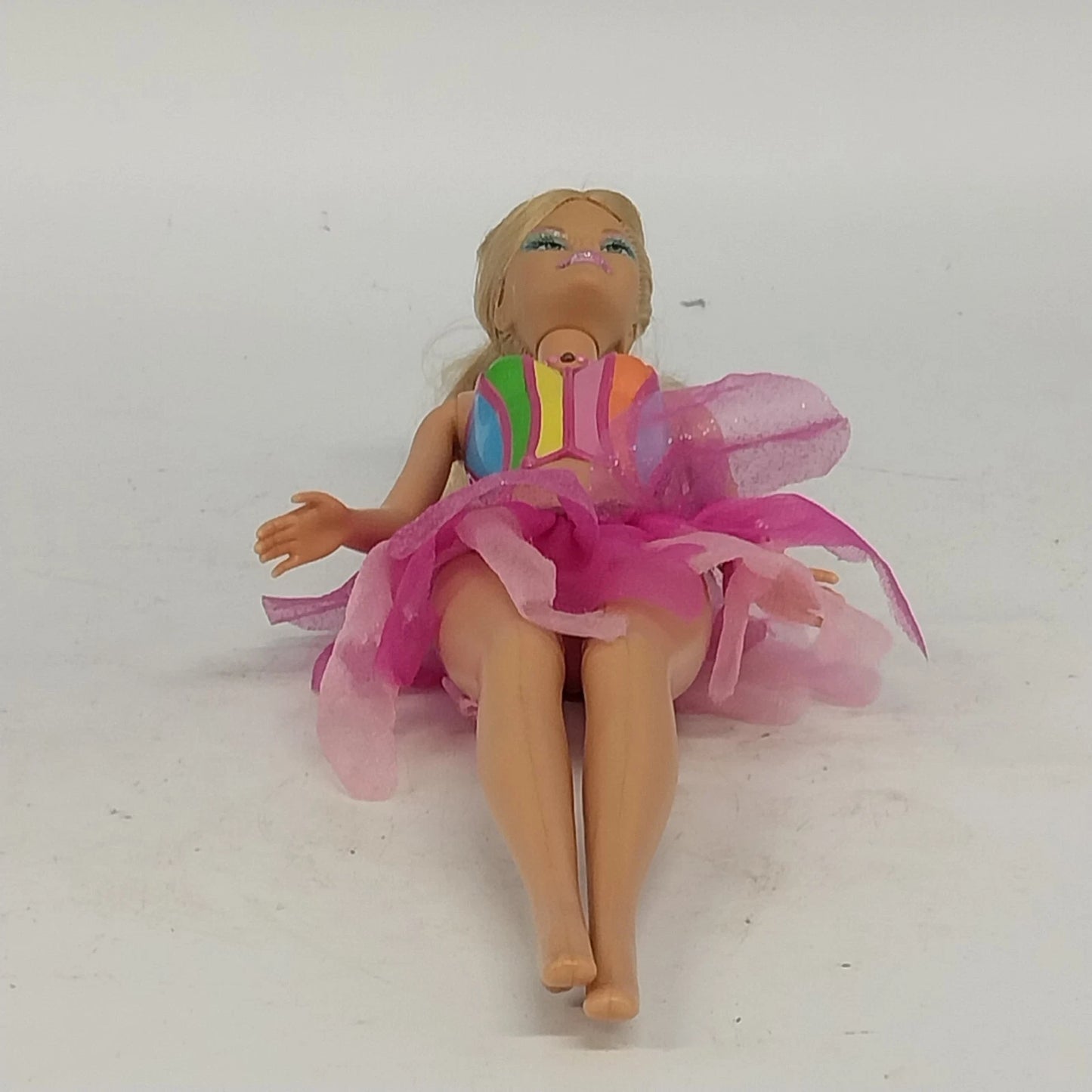 Mattel Barbie Elina Doll Pink Dress Fairytopia 2004 No Wings Magic of th Rainbow