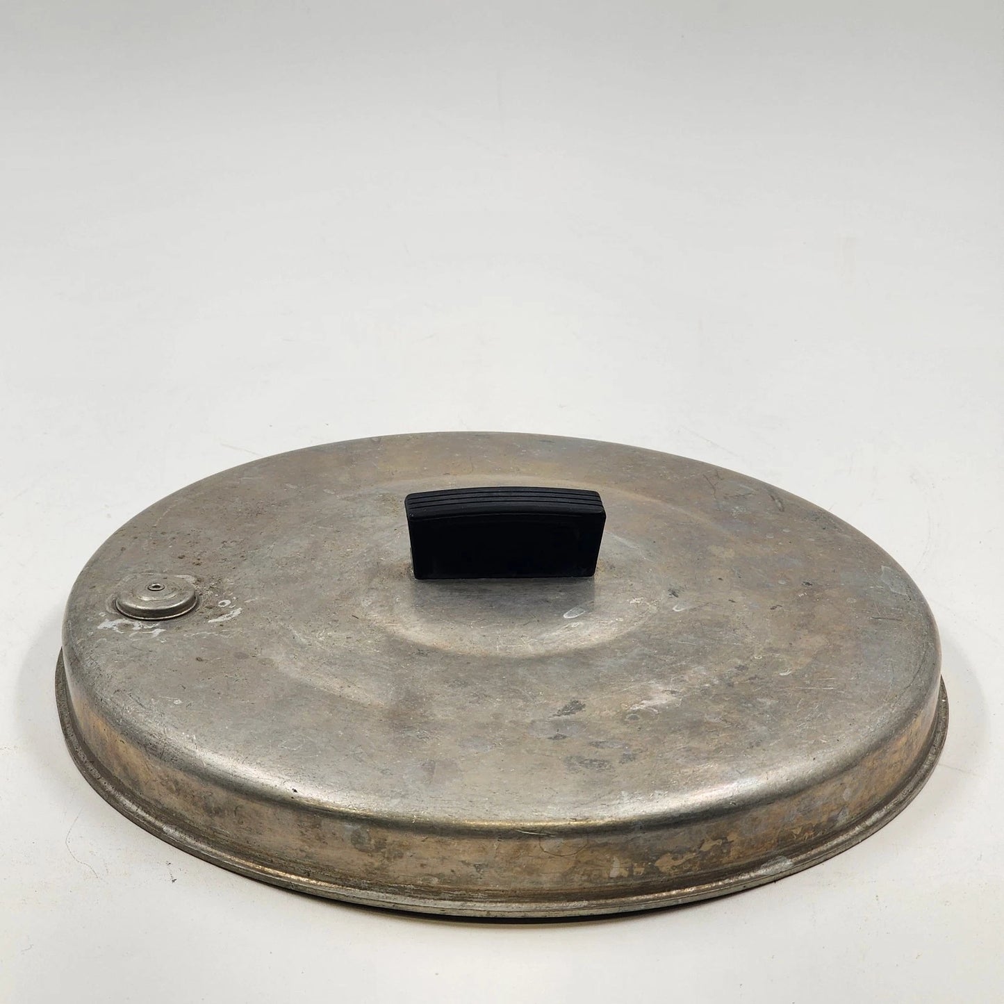 Aluminum Replacement Lid for Cooking Pot 10” Steam Vented Black Handle