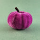 Set of 12 Velvet Pumpkins Fall Decor Purple Black Orange White Red Various Sizes