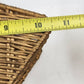Basket Box Storage 10"Star Shape Large Hanging Wicker Natural Wood Color Weaving
