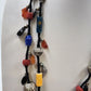 Lot of 3 Beaded Necklaces Jewelry Black Faceted Amber Glass Multicolor Boho Mix