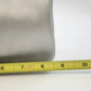 Mary Kay Silver Metallic Cylindrical Cosmetic Makeup Bag 8.5" Travel Case Zipper