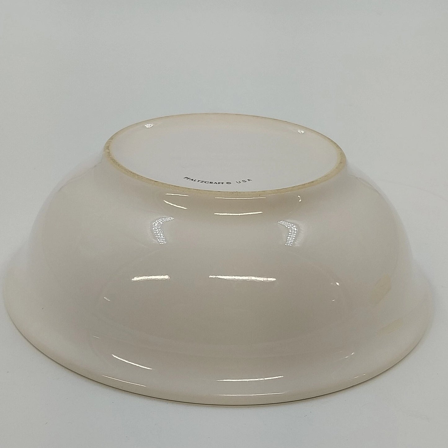 Pfaltzgraff April Vegetable Serving Bowl 6" Ceramic Stoneware Blue Trim Floral