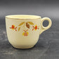 4 Autumn Leaf St Denis Cups Tea/Coffee Hall's Superior for Jewel Tea MCM Vintage