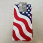 ZANheadgear Bandanna USA Wavy American Flag Cotton 22"x22" One Size