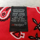 ZANheadgear SportFlex 3-In-1 Bandanna Red Paisley BV003 Adult Hook & Loop NWT