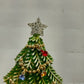 Avon 2008 5th Annual Christmas Tree Brooch w Multicolor Round & Star Rhinestone