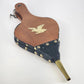 Fireplace Bellows Brass Eagle Wood Leather Hearth Decor Working 15" Taiwan Vtg